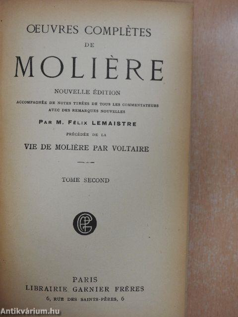 Oeuvres Complétes de Moliére II.