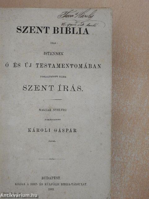 Szent Biblia (rossz állapotú)