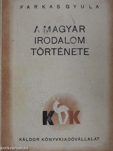 A magyar irodalom története