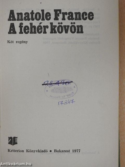 A fehér kövön