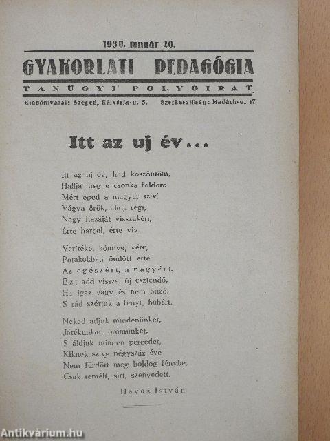 Gyakorlati Pedagógia 1938. január-december