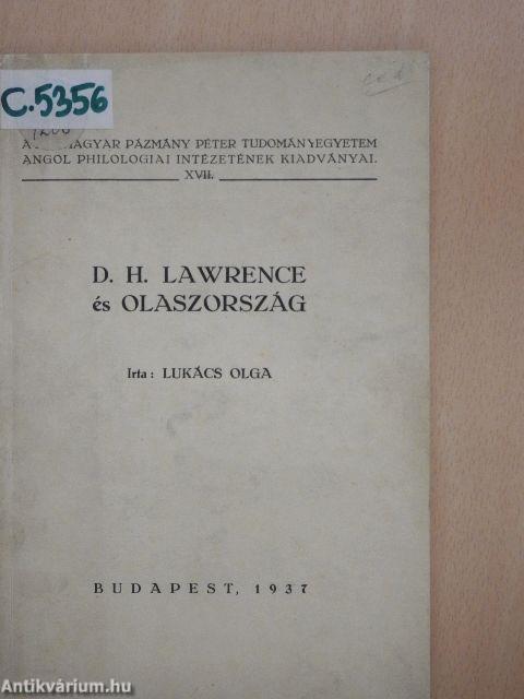 D. H. Lawrence és Olaszország