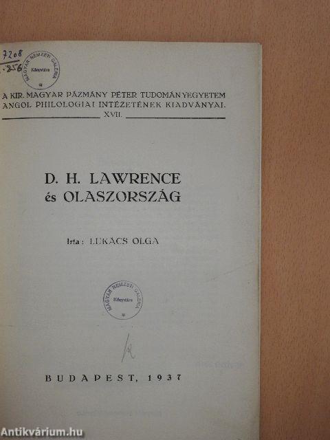 D. H. Lawrence és Olaszország