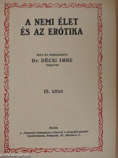 A nemi élet és az erótika III-IV. (töredék)