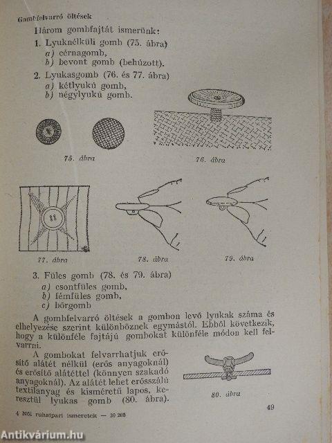 Nőiruha-ipari ismeretek (francia)