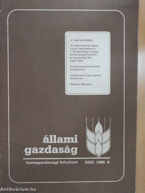 Állami gazdaság 1989. 4. 