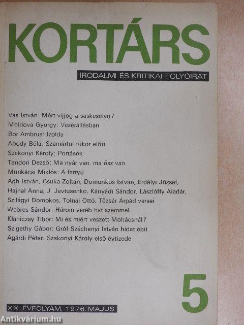 Kortárs 1976. május