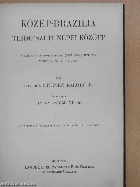 Közép-Brazilia természeti népei között