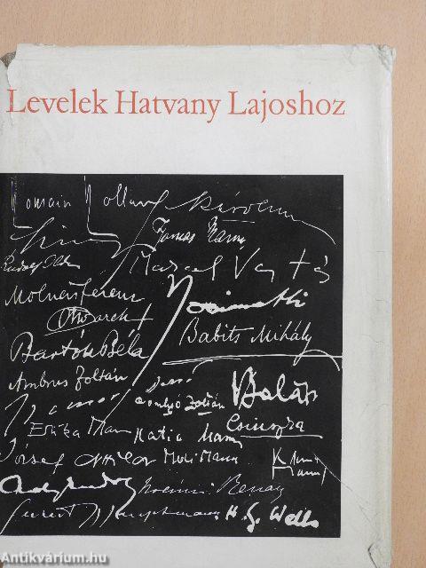 Levelek Hatvany Lajoshoz