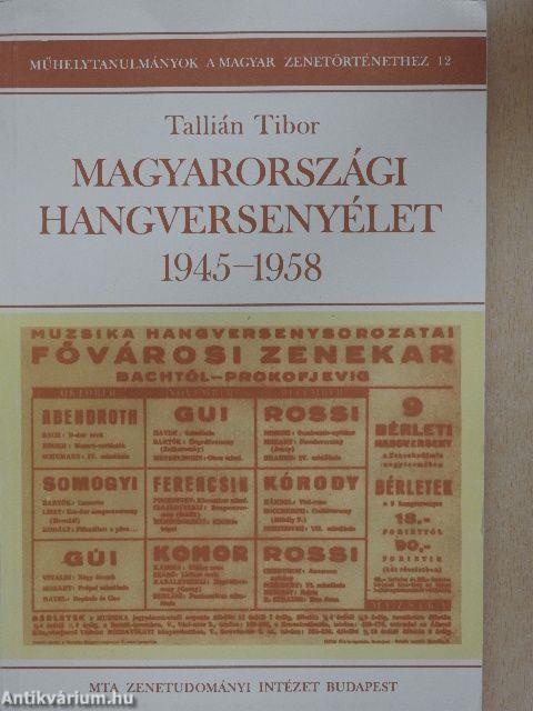 Magyarországi hangversenyélet