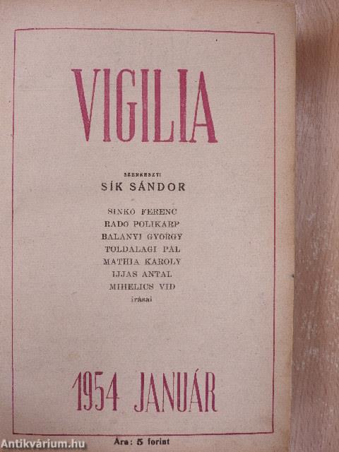 Vigilia 1954. január-december