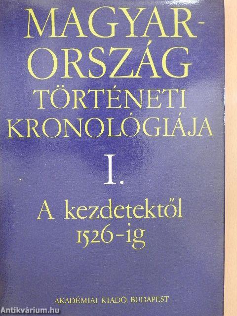 Magyarország történeti kronológiája I-IV.