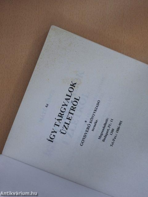 Így tárgyalok üzletről