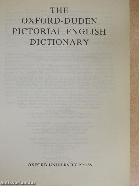 The Oxford-Duden Pictorial English Dictionary