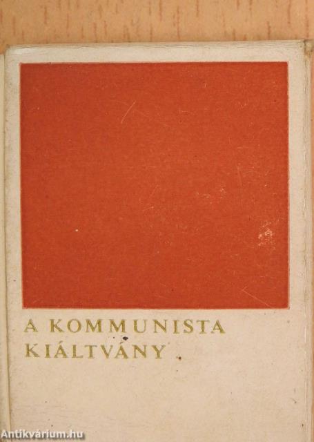 A Kommunista Kiáltvány (minikönyv)