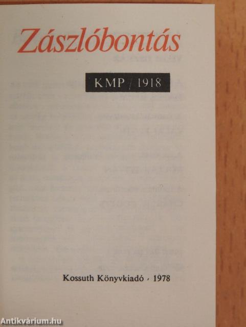 Zászlóbontás (minikönyv)/Zászlóbontás (minikönyv) (számozott)