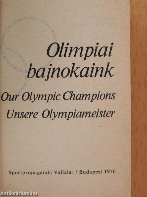 Olimpiai bajnokaink (minikönyv)