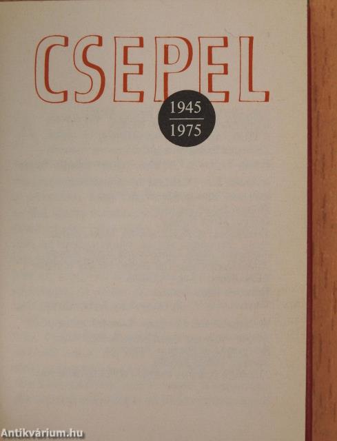 Csepel 1945-1975 (minikönyv)