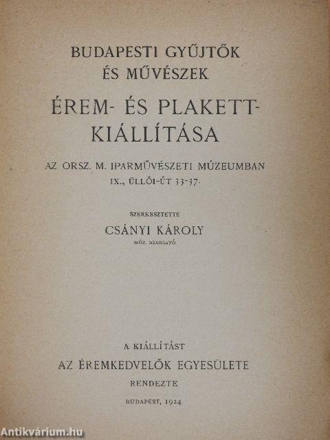 Budapesti gyűjtők és művészek érem- és plakettkiállítása