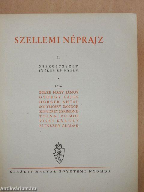 A magyarság néprajza III.