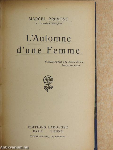 L'Automne d'une Femme