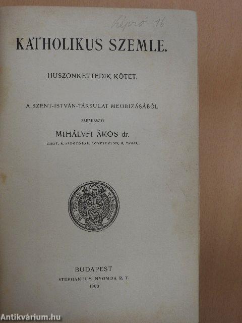 Katholikus szemle 1908.