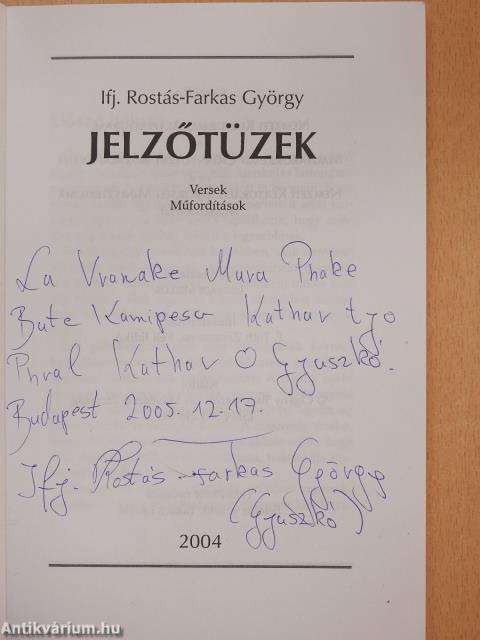 Jelzőtüzek (dedikált példány)