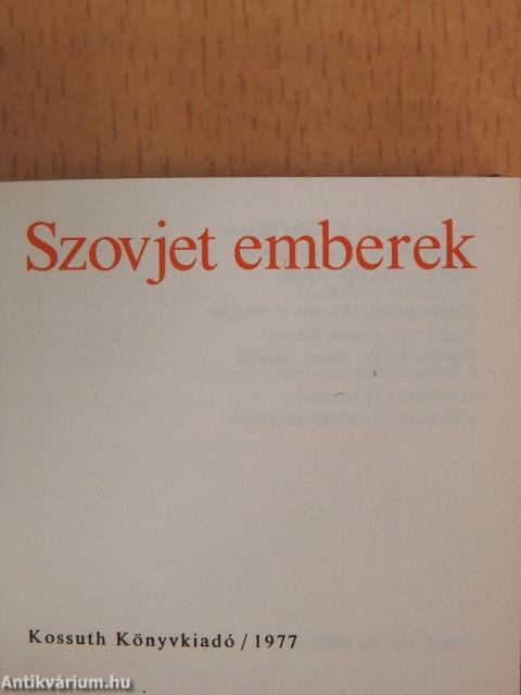 Szovjet emberek (minikönyv) (számozott)