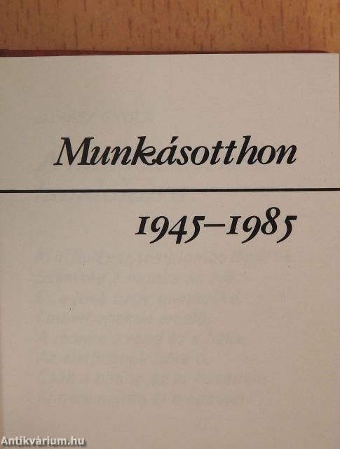 Munkásotthon 1945-1985 (minikönyv)