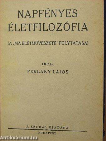 Napfényes életfilozófia