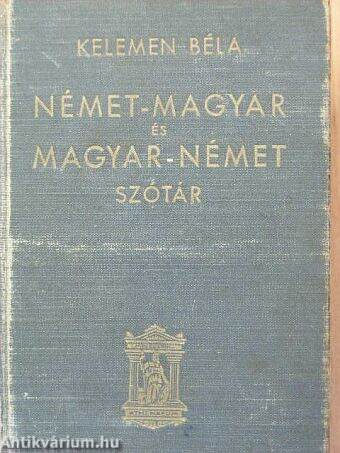 Német-magyar és magyar-német szótár