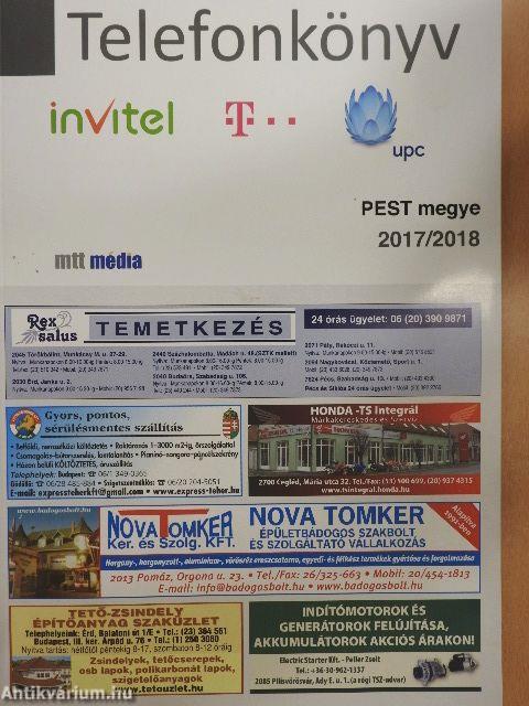 Telefonkönyv - Pest megye 2017/2018