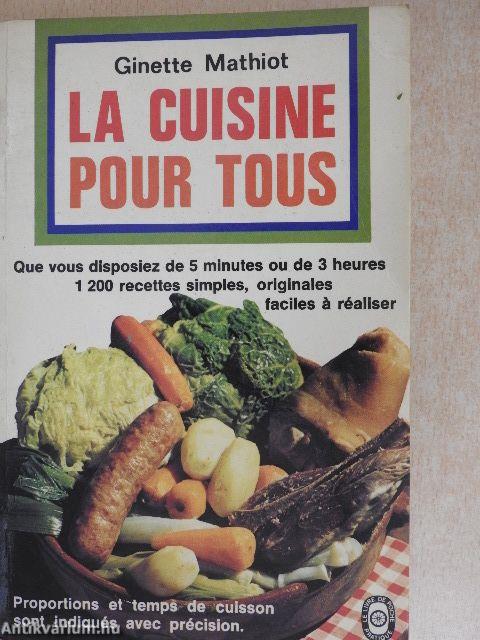 La cuisine pour tous