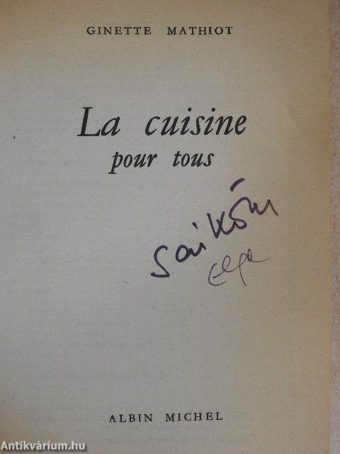 La cuisine pour tous