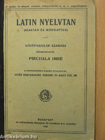 Latin nyelvtan