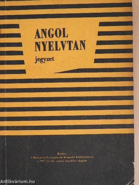 Angol nyelvtan