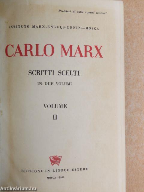 Carlo Marx scritti scelti II.