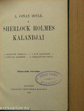 Sherlock Holmes kalandjai