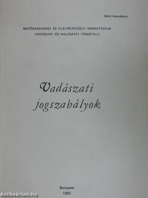 Vadászati jogszabályok