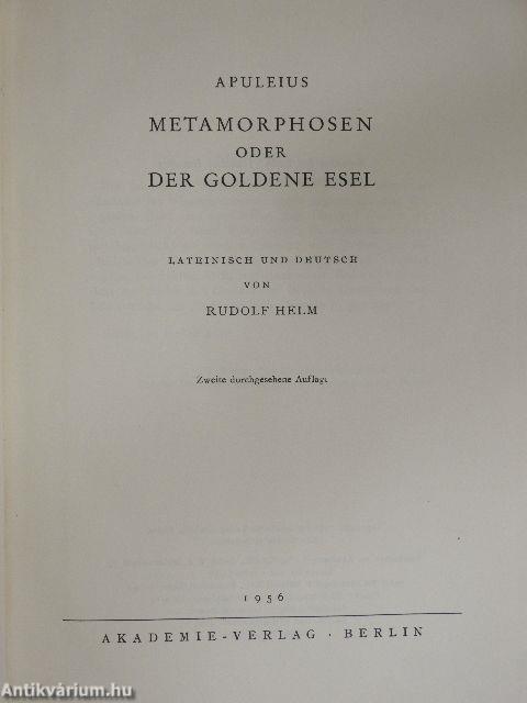 Metamorphosen oder der Goldene Esel