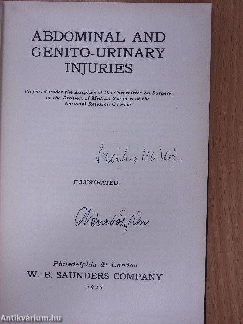 Abdominal and genito-urinary injuries