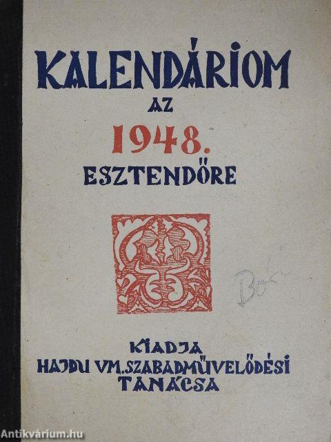 Kalendáriom az 1948. esztendőre