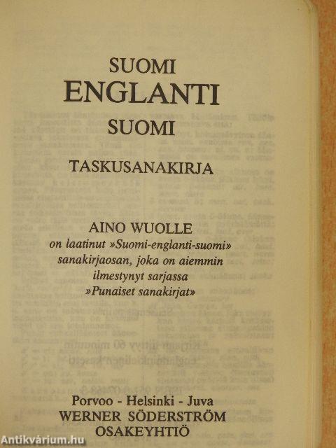 Suomi-Englanti-Suomi Taskusanakirja