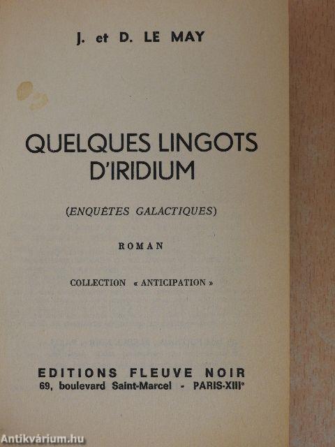 Quelques Lingots D'iridium