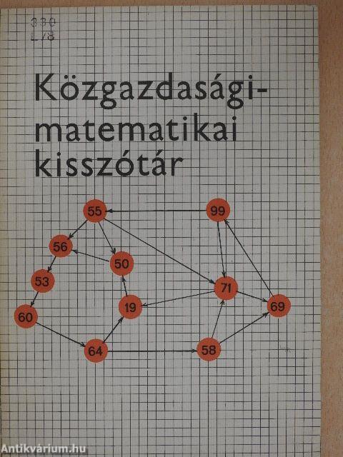 Közgazdasági-matematikai kisszótár