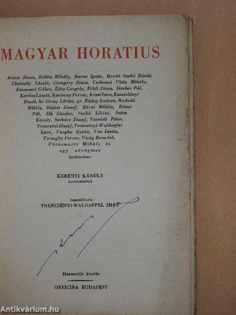 Magyar Horatius/Horatius Noster