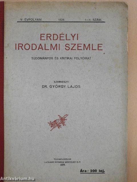 Erdélyi Irodalmi Szemle 1928. január-december