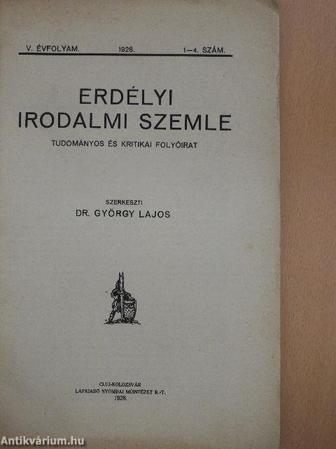 Erdélyi Irodalmi Szemle 1928. január-december