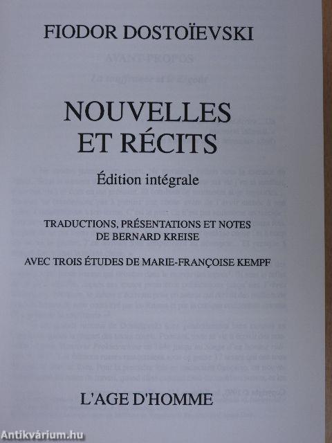 Nouvelles et Récits