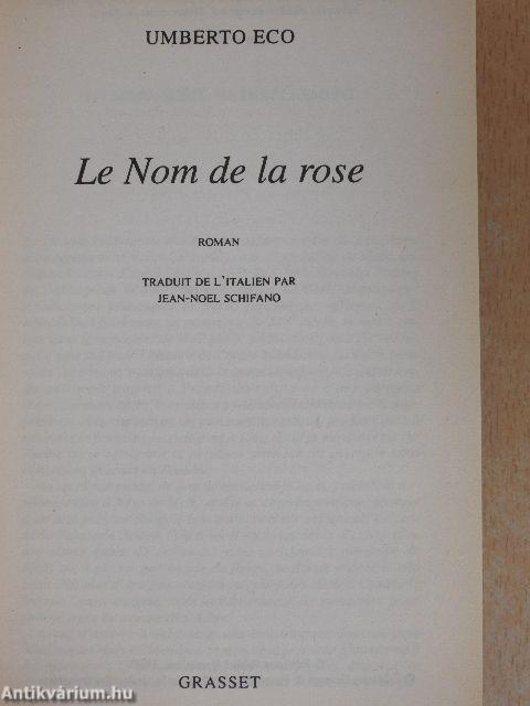 Le nom de la rose